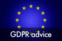 GDPR logo. GDPR. The clock is ticking: a tough new take on data protection is fast approaching
