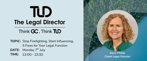 webinar header. Webinar: Stop Firefighting, Start Influencing: 5 Fixes for Your Legal Function