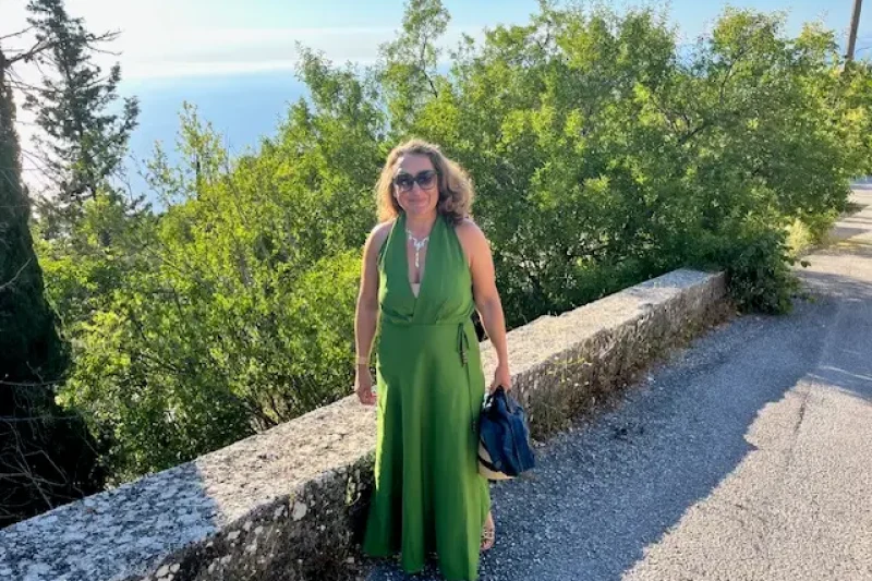 Nathalie on holiday